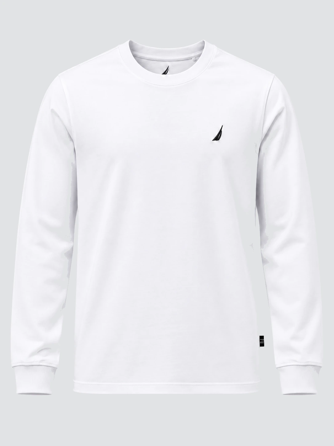 White long sleeve T-shirt with DTG digital print details