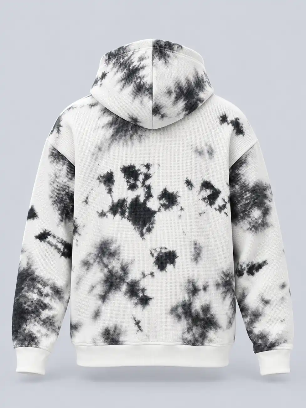 Fabric tie-dye pullover hoodie back