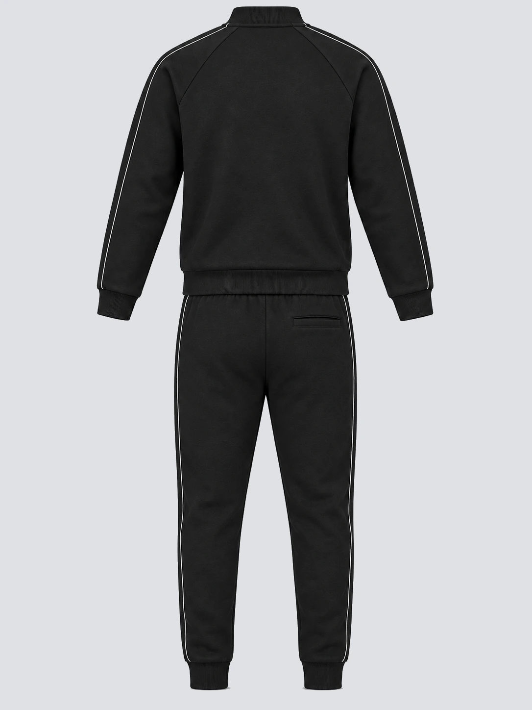 Jogging set back with single-welt pocket