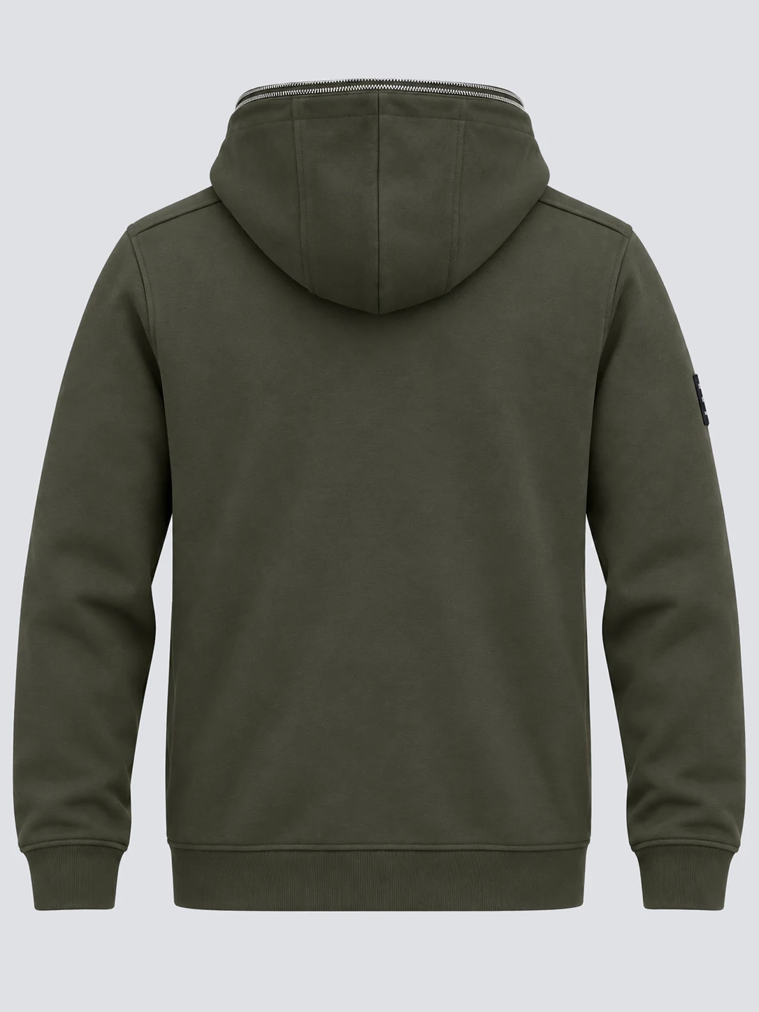 French terry zip hoodie back