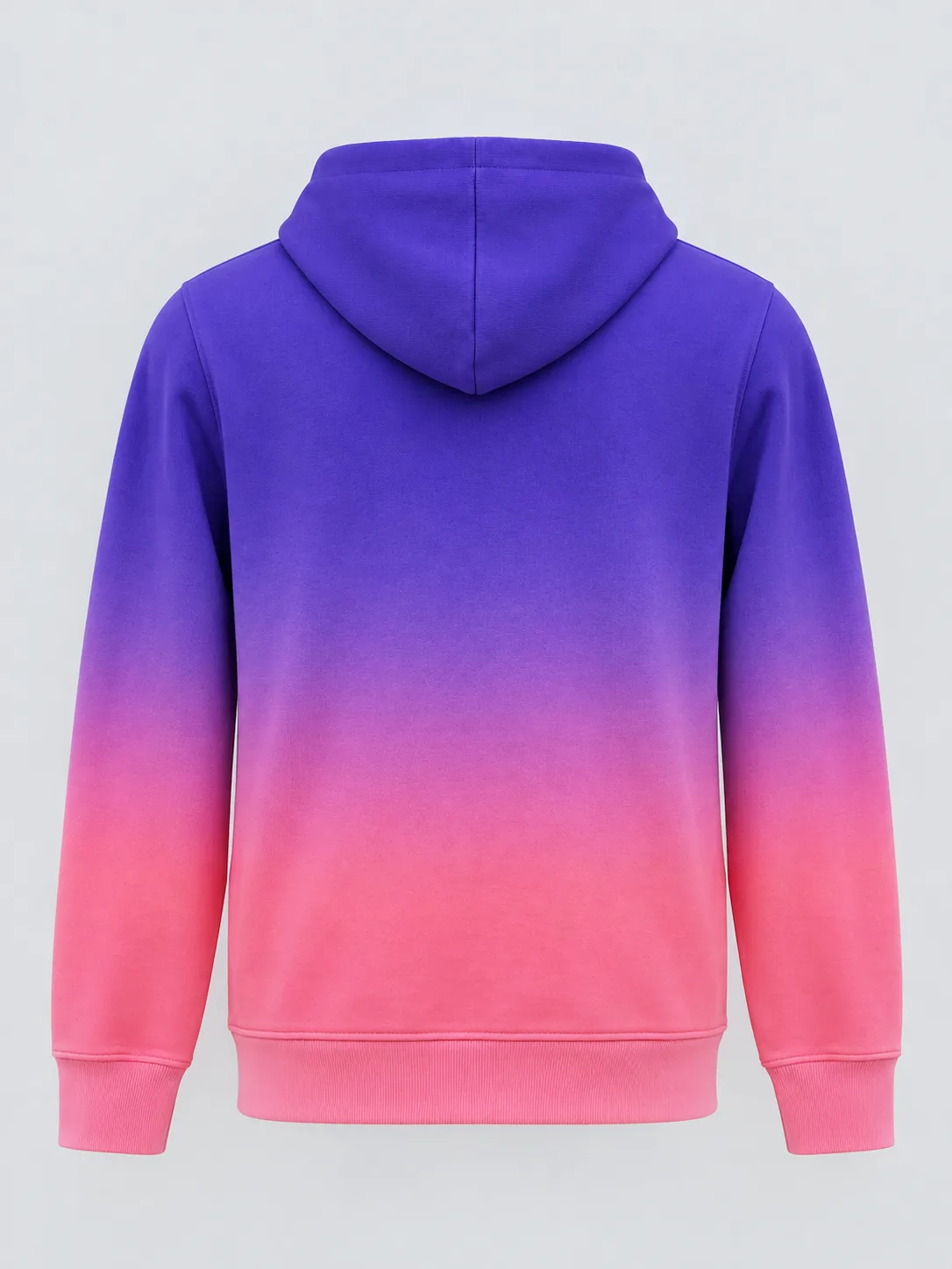 Ombre dip-dye hoodie back