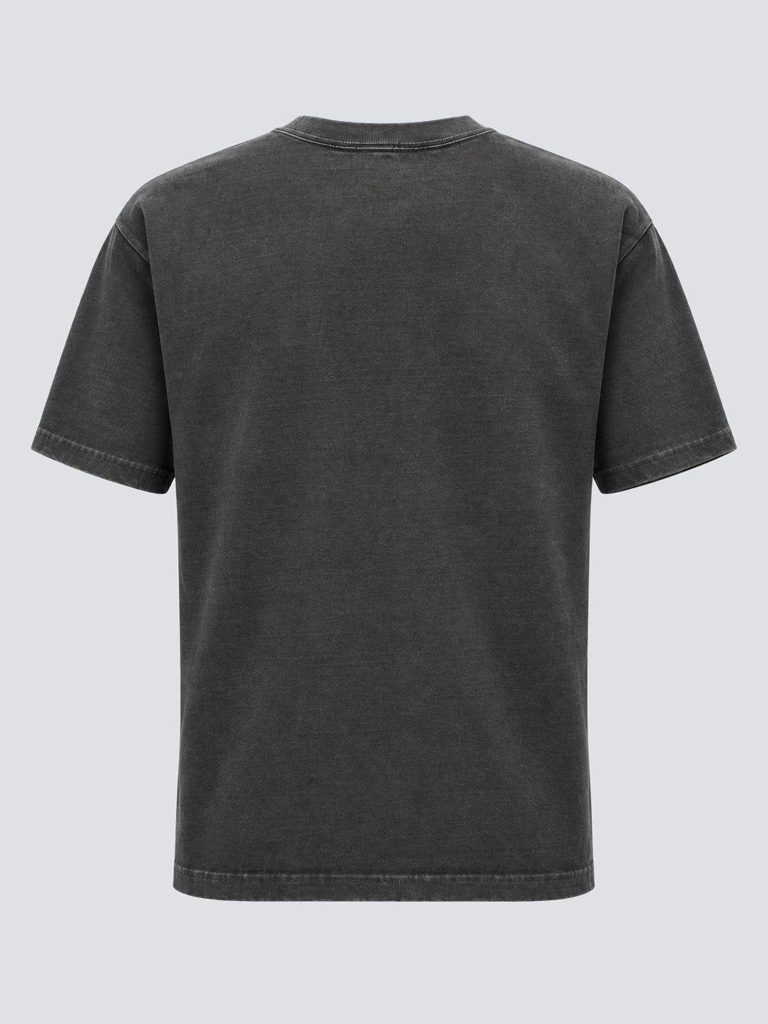 Charcoal pigment washed T-shirt back