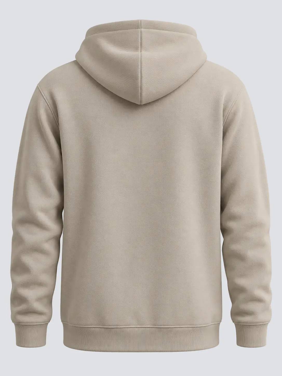 Embroidered pullover hoodie plain back