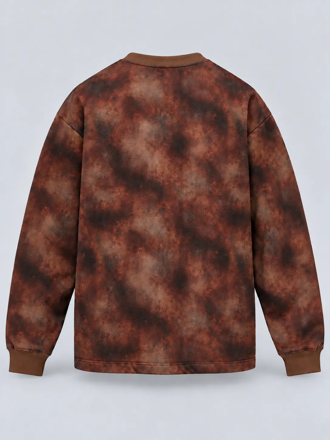 Mineral-washed crewneck sweatshirt back