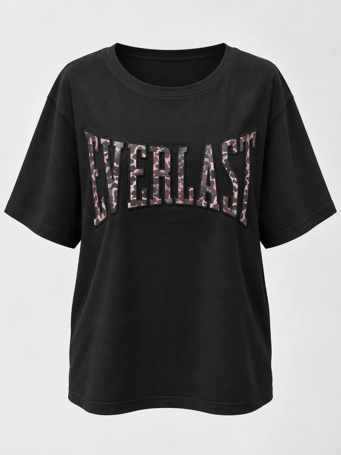 Black oversized T-shirt front view