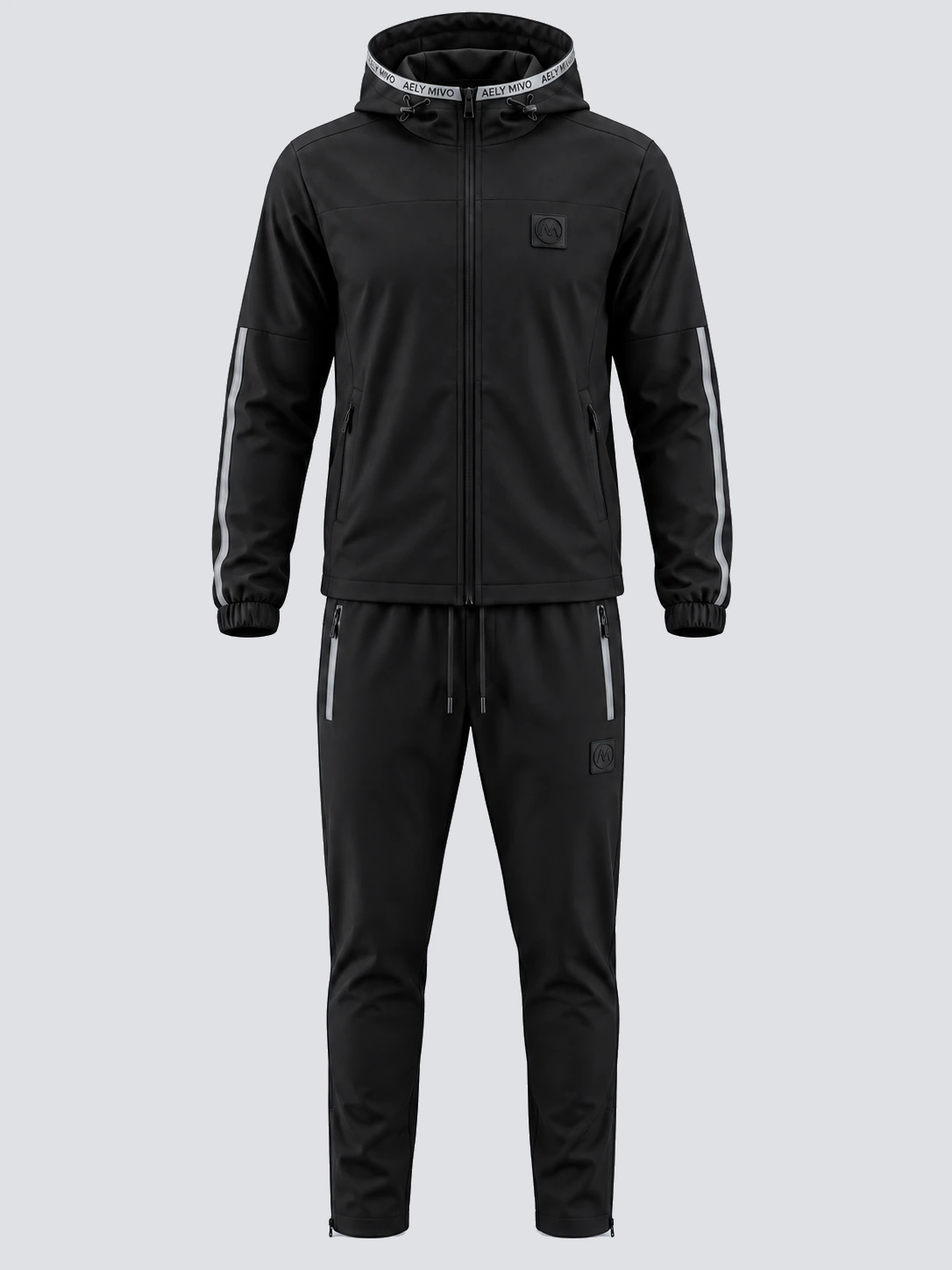 Zip up tracksuit front